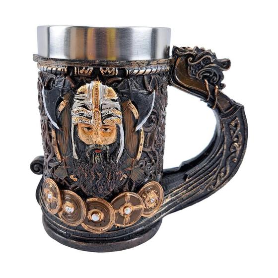 Imagem de Caneca De Resina 3D Barco Vikings