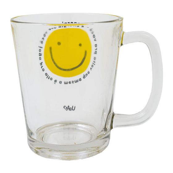 Imagem de Caneca de vidro basic - frases cores e amores smiles