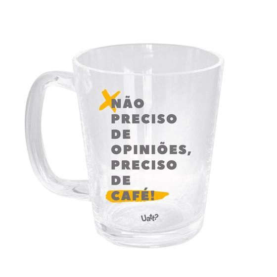 Imagem de Caneca de vidro basic - urbano preciso de café