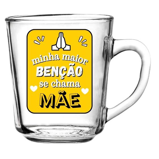 Imagem de Caneca de Vidro com Decoração Mães 230ml