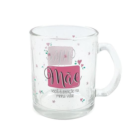 Imagem de Caneca de Vidro Feliz Dia das Mães 320ml