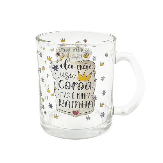 Imagem de Caneca de Vidro Feliz Dia das Mães 320ml