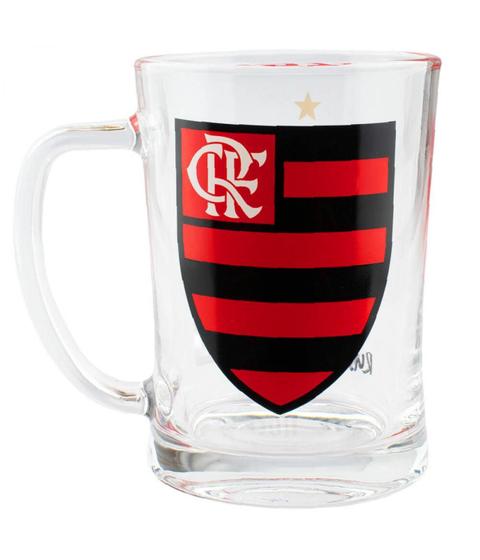 Imagem de Caneca De Vidro Gigante 650Ml - Flamengo