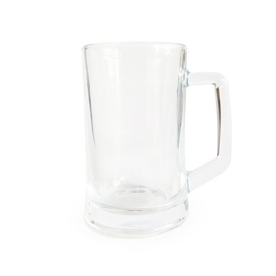 Imagem de Caneca de Vidro Grosso Para Chopp Cerveja Suco Modelo Apolo 360ML Resistente Pesada Congela