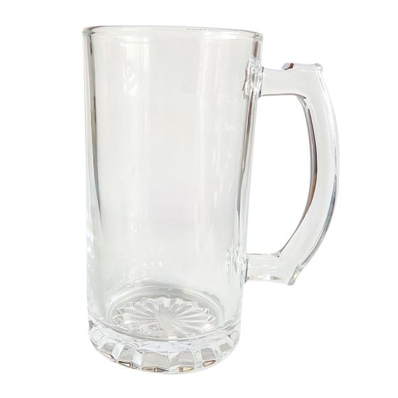 Imagem de Caneca de Vidro Grosso Para Chopp Cerveja Suco Modelo Magnus 480ML Resistente Pesada Congela