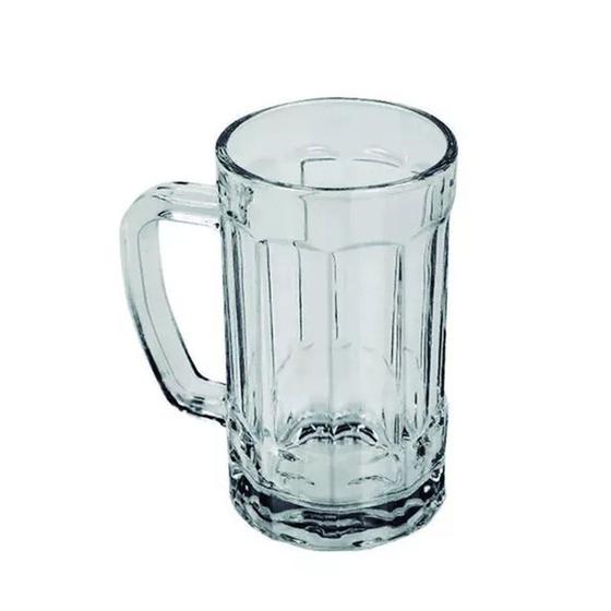 Imagem de Caneca De Vidro Para Chopp Cerveja 390ml Reforçada Bar