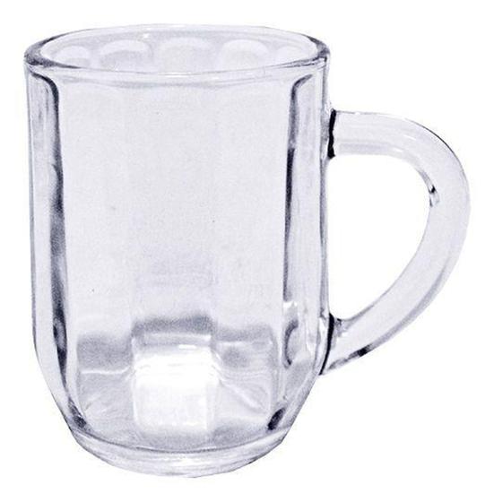 Imagem de Caneca De Vidro Relevo 300ml - Oem