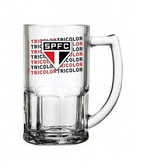 Imagem de Caneca De Vidro São Paulo Bristol 340Ml Oficial