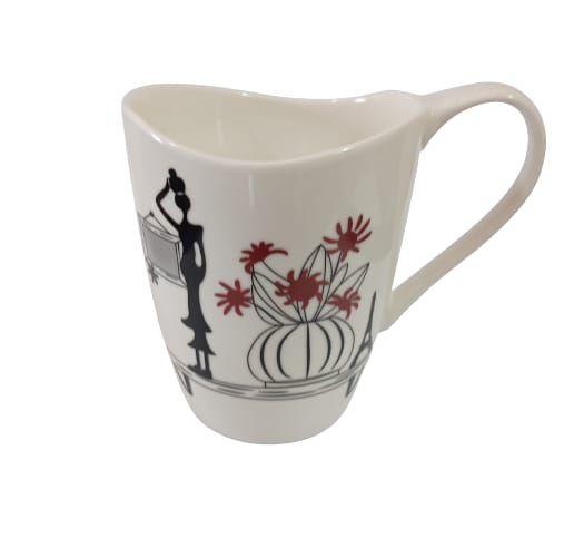 Imagem de Caneca decorada oval flowers 420ml