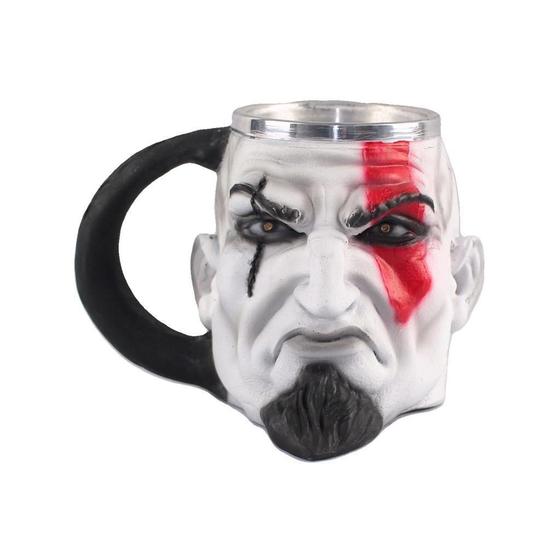 Imagem de Caneca Decorativa 3D Coleção Kratos God Of War Resina