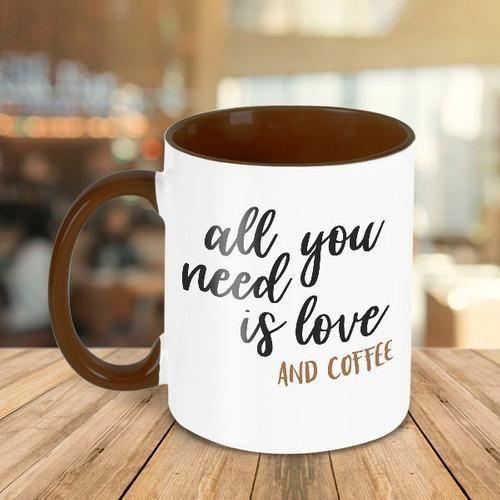 Imagem de Caneca Decorativa Divertida All You Need Is Love And Coffee