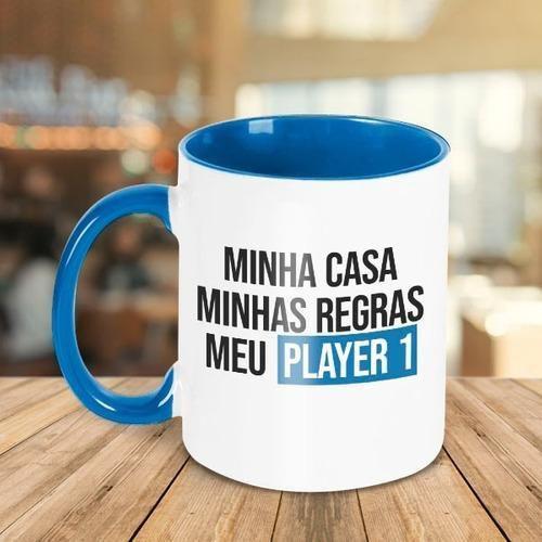 Imagem de Caneca Decorativa - Minha Casa Minhas Regras Meu Player 1