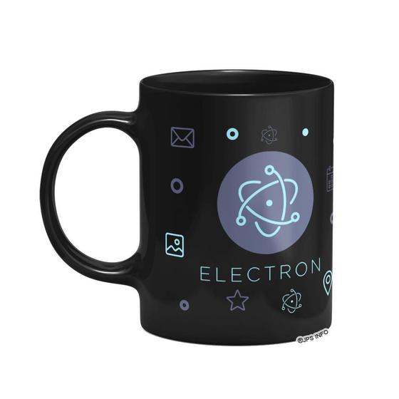 Imagem de Caneca Dev - Electron JS - Preta