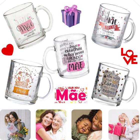 Imagem de Caneca Dia Das Mães Com Frases Criativas Personalizada Em Vidro 320ml