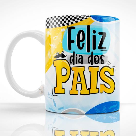 Imagem de Caneca Dia dos Pais Cerâmica Branca 325ml - asa23