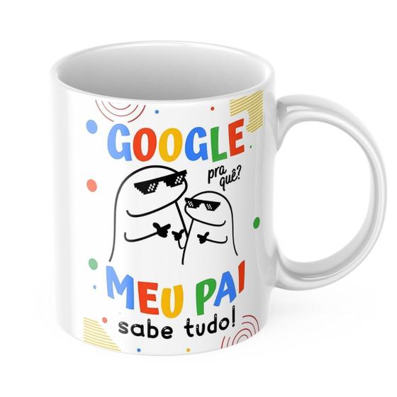 Imagem de Caneca Dia dos Pais Google pra que Meu Pai sabe Tudo!