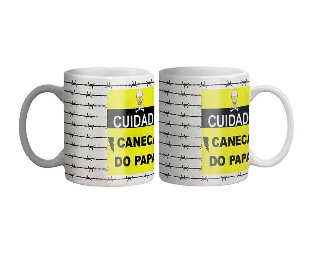 Imagem de Caneca dia dos Pais Modelo  Cuidado caneca do papai