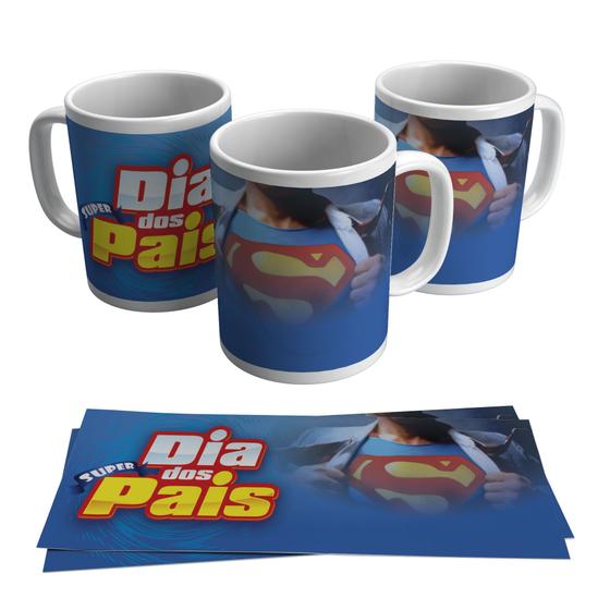 Imagem de Caneca Dia Dos Pais Super Pai Herói Aniversário 325ml