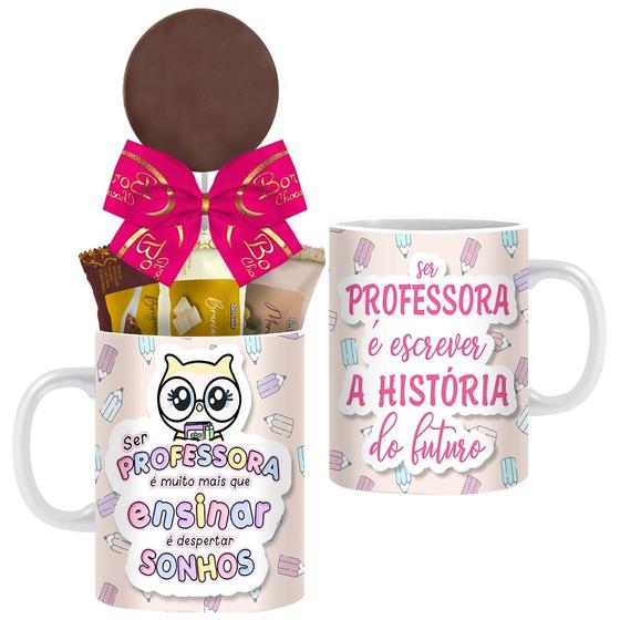 Imagem de Caneca Dia dos Professores com Chocolates Modelo 1 Borússia Chocolates