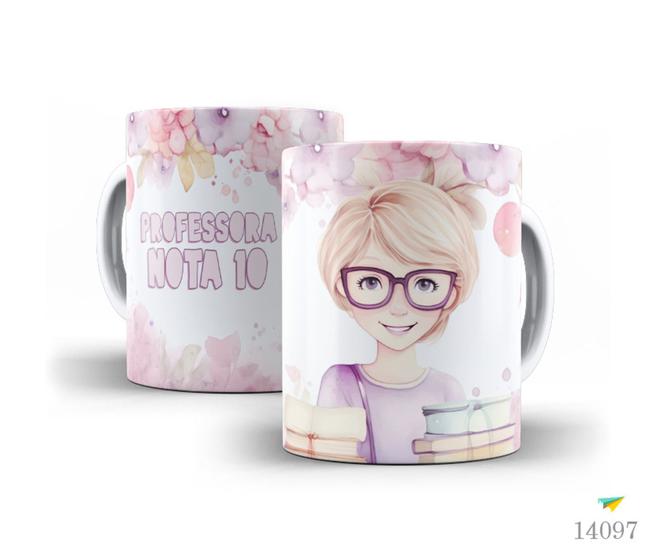 Imagem de Caneca dia dos professores floral 10