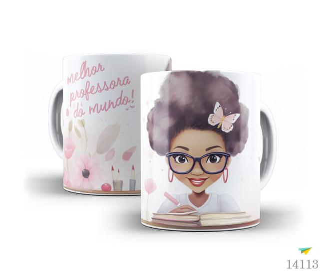 Imagem de Caneca dia dos professores floral 26