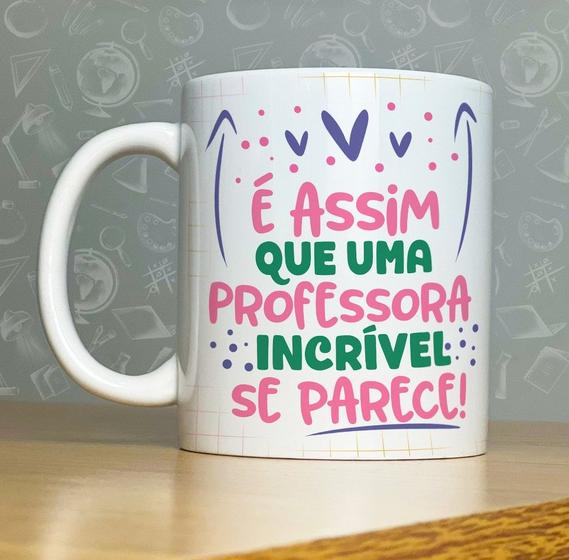 Imagem de Caneca Dia Dos Professores Flork Frases Divertidas Xícara Presente Professor Copo Professora