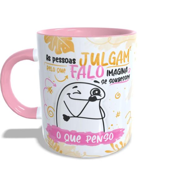 Imagem de Caneca Divertida Flork  As pessoas julgam pelo que falo