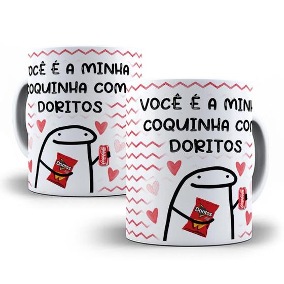 Imagem de Caneca Divertida Flork Namorados + Chaveiro Presente