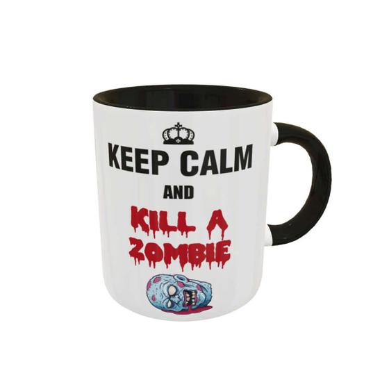 Imagem de Caneca Divertida Keep Calm and Kill a Zombie Presente Geek