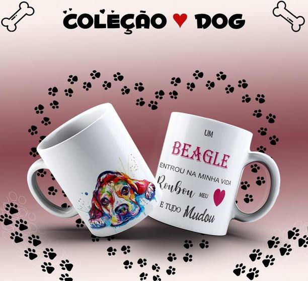 Imagem de Caneca Dog Beagle Presente Porcelana 325Ml 2