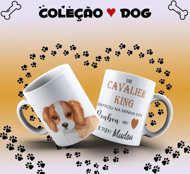 Imagem de Caneca Dog Cavalier King Presente Porcelana 325Ml