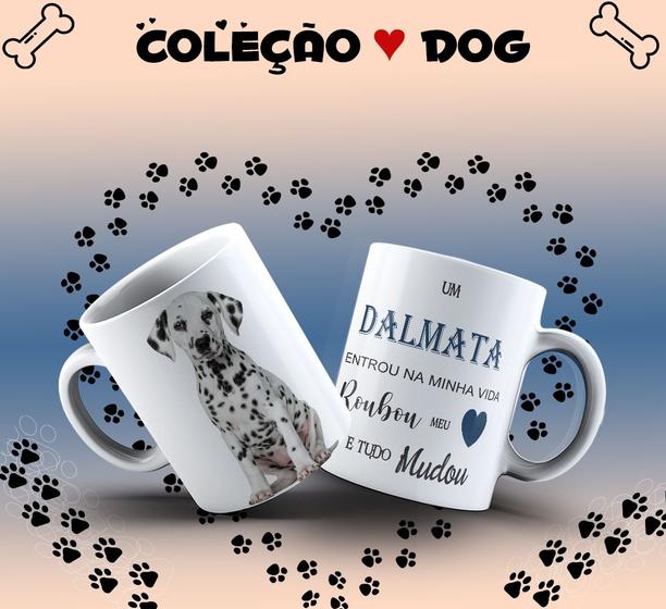 Imagem de Caneca Dog Dalmata Presente Porcelana 325ml