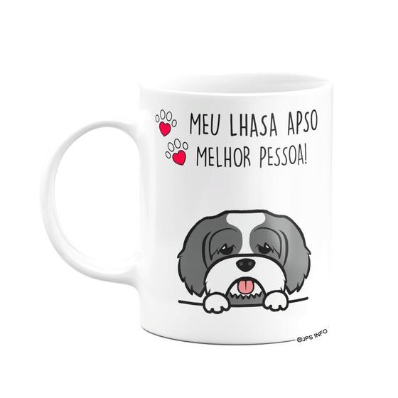 Imagem de Caneca Dog - Meu Lhasa Apso, melhor pessoa! - Branca