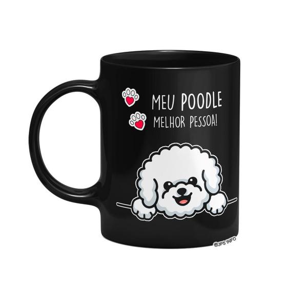 Imagem de Caneca Dog - Meu Poodle, melhor pessoa! - Preta