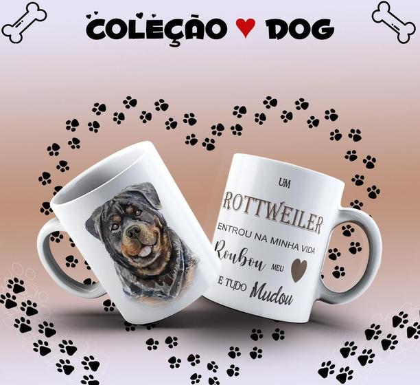 Imagem de Caneca Dog Rottweiler Presente Porcelana 325Ml