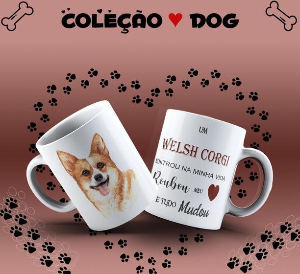 Imagem de Caneca Dog Welsh Corgi Presente Porcelana 325Ml