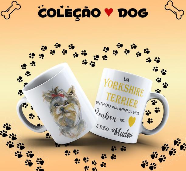 Imagem de Caneca Dog Yorkshire Terrier Presente Porcelana 325ml