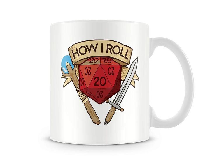 Imagem de Caneca Dungeons and Dragons How I Roll Color