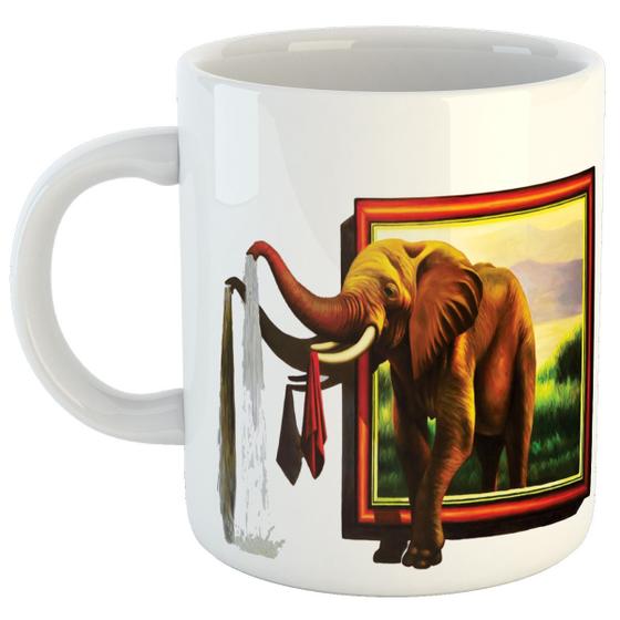 Imagem de Caneca elefante animais savana safari presente