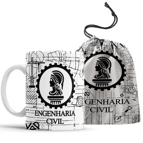 Imagem de Caneca Engenharia Civil com Saquinho