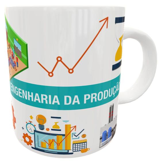 Imagem de Caneca engenharia da produção personalizada com nome