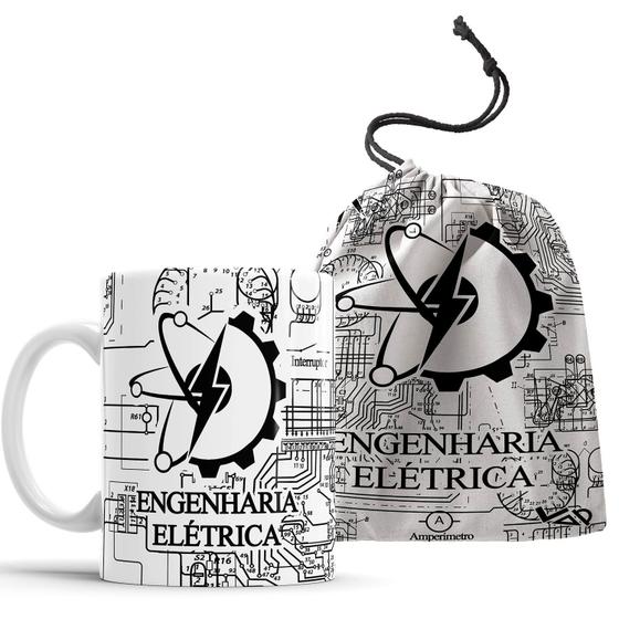 Imagem de Caneca  Engenharia Elétrica Engenheiro com Saquinho