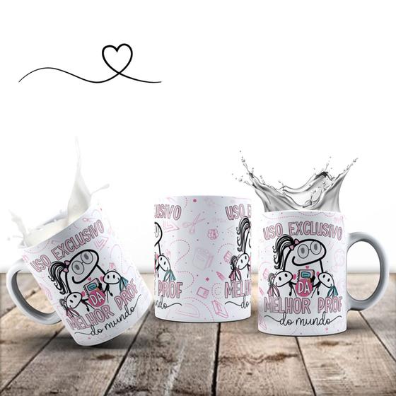 Imagem de Caneca Engraçada Uso Exclusivo Da Melhor Prof Do Mundo Com Caixa De Presente