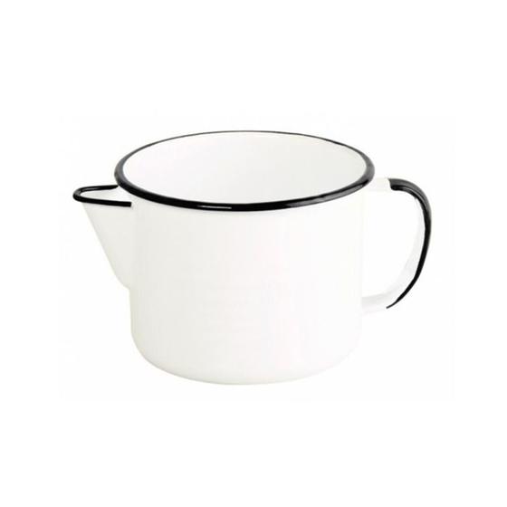 Imagem de Caneca Esmaltada com Bico - nº 12 - Branca - 1000 ml EWEL