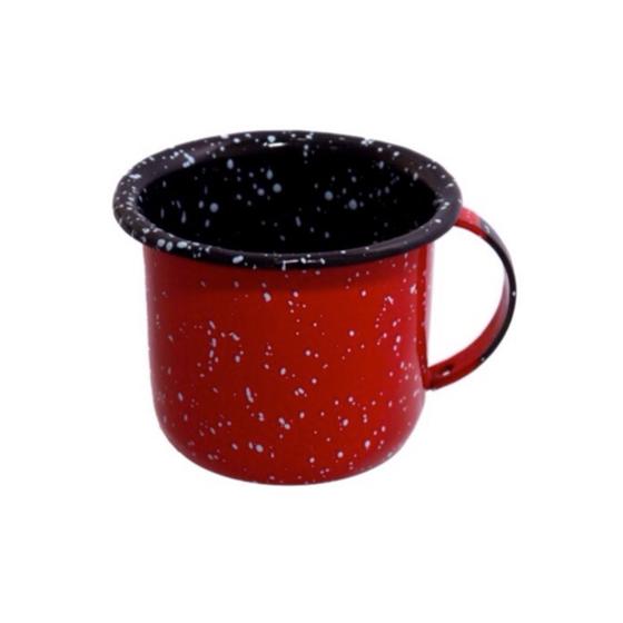 Imagem de Caneca Esmaltada Gratinada Vermelha  350 ml