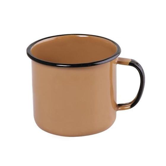 Imagem de Caneca Esmaltada Nº 6 Marrom Ewel 160ML