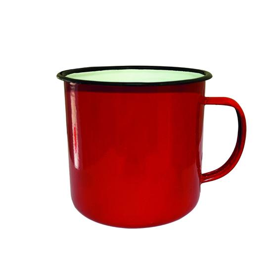 Imagem de Caneca Esmaltada Resistente Retrô Colorida 10cm Chá Café Colorida