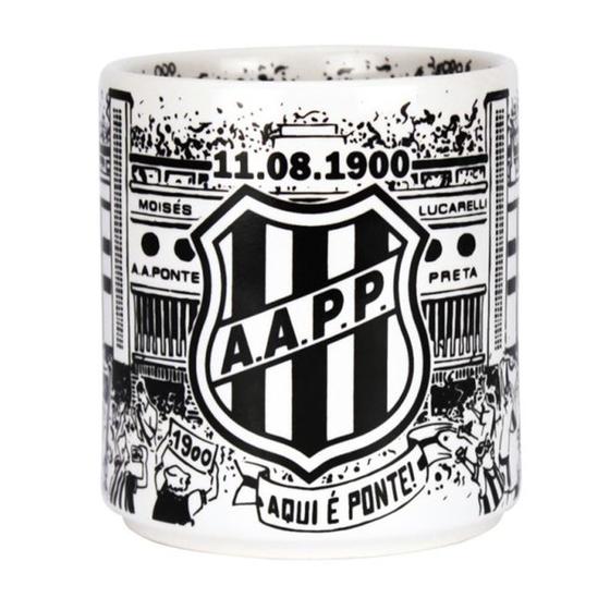 Imagem de Caneca Estádio do Time da Ponto Preta 360 ML Cerâmica Majestoso Licenciada Branco