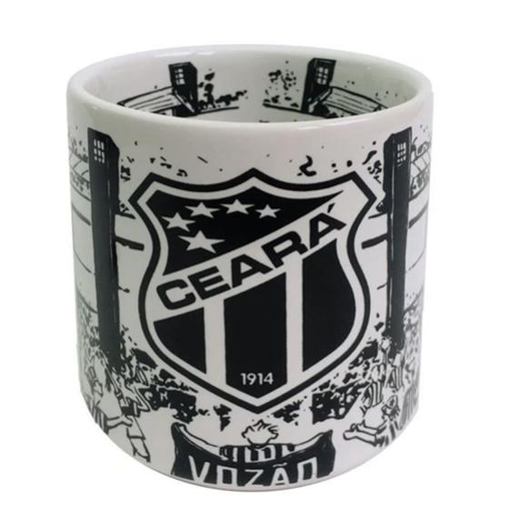 Imagem de Caneca Estádio do Vozao 360 ML Cerâmica Ceara Licenciada Branco