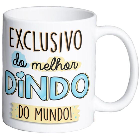 Imagem de Caneca exclusivo do melhor dindo do mundo presente padrinho